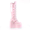 SWING-815 Plateau Stiefel - Rosa lack Holo von DemoniaCult – Ansicht 5