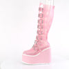 SWING-815C Plateau Stiefel - PVC Rosa Halbtransparent von DemoniaCult – Ansicht 3