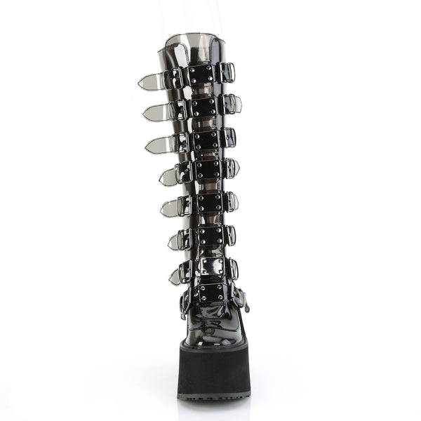 SWING-815C Plateau Stiefel - PVC Schwarz von DemoniaCult – Ansicht 2