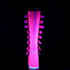 SWING-815 Plateau Stiefel - Pink neon UV von DemoniaCult – Ansicht 4