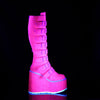 SWING-815 Plateau Stiefel - Pink neon UV von DemoniaCult – Ansicht 5