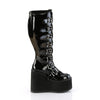 SWING-815WC (Weitschaft) Plateau Stiefel - Schwarz Lack von DemoniaCult – Ansicht 5
