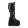 SWING-815WC (Weitschaft) Plateau Stiefel - Schwarz Matt von DemoniaCult – Ansicht 5