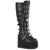 SWING-815WC (Weitschaft) Plateau Stiefel - Schwarz Matt von DemoniaCult