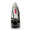 TEEZE-06W Plateau Pumps Schwarz von Pleaser Pink Label – Ansicht 2