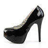 TEEZE-06W Plateau Pumps Schwarz von Pleaser Pink Label – Ansicht 3