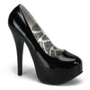TEEZE-06W Plateau Pumps Schwarz von Pleaser Pink Label