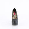 TEEZE-06W Plateau Pumps von Pleaser Pink Label - Schwarz (Weit) – Ansicht 2
