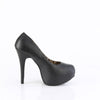 TEEZE-06W Plateau Pumps von Pleaser Pink Label - Schwarz (Weit) – Ansicht 5