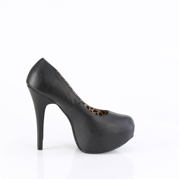 TEEZE-06W Plateau Pumps von Pleaser Pink Label - Schwarz (Weit) – Ansicht 5