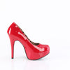 TEEZE-06W Plateau Pumps - Rot von Pleaser Pink Label | – Ansicht 5