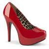TEEZE-06W Plateau Pumps - Rot von Pleaser Pink Label |