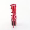 TEEZE-23 Plateau Stiefeletten/Sandaletten - Rot Lack Glitzer von DemoniaCult – Ansicht 4