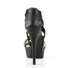 TEEZE-47W Plateau Sandaletten Schwarz von Pleaser Pink Label – Ansicht 4