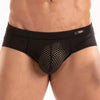Herren Slips Microfaser Atmungsaktiv Low-Rise Komfort Schwarz | TOF Paris