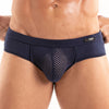 Herren Slips Marineblau - Atmungsaktive Mikrofaser, Low-Rise Komfort | TOF Paris