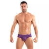 Herren Slip Microfaser Atmungsaktiv mit Komfort-Beutel - Lila | TOF Paris