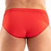 Herren Microfaser Slips - atmungsaktiv, low-rise, rote Eleganz | TOF Paris