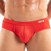 Herren Microfaser Slips - atmungsaktiv, low-rise, rote Eleganz | TOF Paris