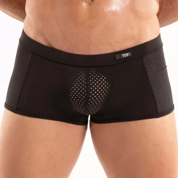 Herren Boxer Shorts - Atmungsaktiv & Eleganter Low-Rise Schnitt, Schwarz | TOF Paris