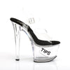 TIPJAR-708-5 Plateau Sandaletten Transparent/Schwarz von Pleaser – Ansicht 5