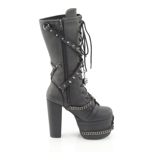TORMENT-156 Plateau Stiefel Schwarz Matt von DemoniaCult – Ansicht 5