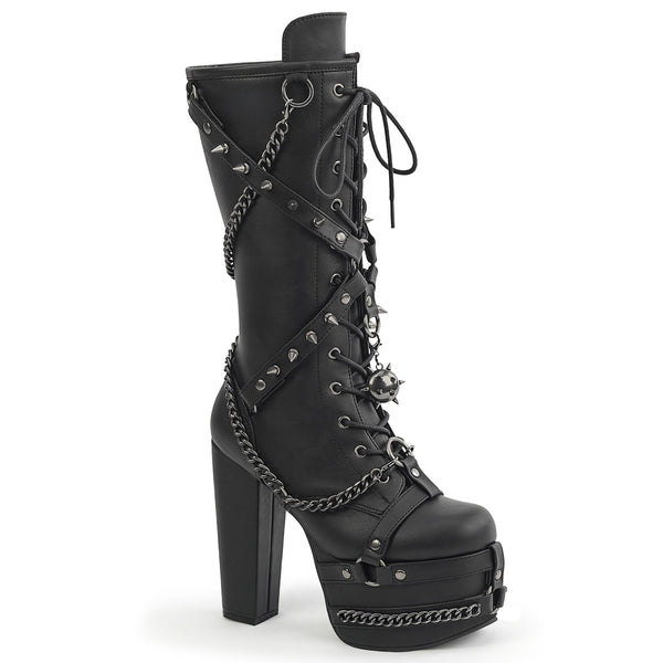 TORMENT-156 Plateau Stiefel Schwarz Matt von DemoniaCult