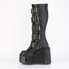 TRANSFORMER-800 Plateau Stiefel - Schwarz Matt von DemoniaCult – Ansicht 3