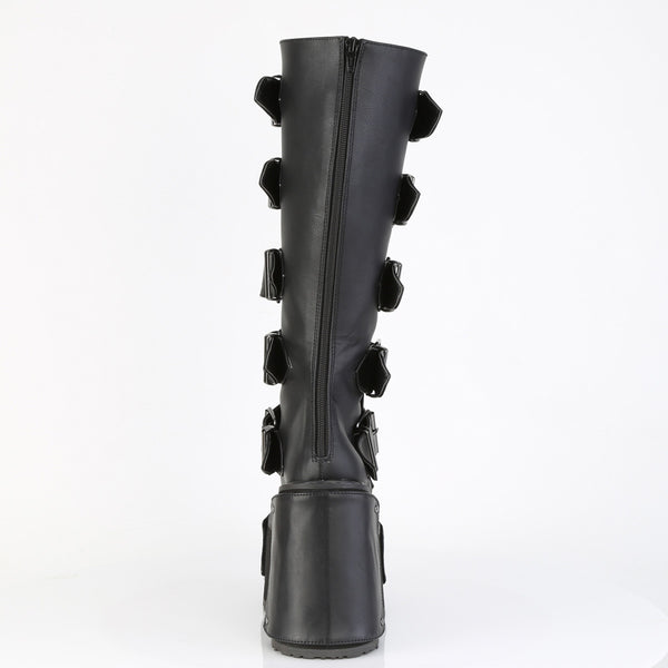 TRANSFORMER-800 Plateau Stiefel - Schwarz Matt von DemoniaCult – Ansicht 4