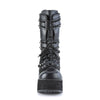 TRASHVILLE-138 Plateau Stiefel - Schwarz matt Nieten Gothic von DemoniaCult – Ansicht 2