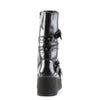 TRASHVILLE-205 Plateau Stiefel schwarz matt Nieten Gothic von DemoniaCult – Ansicht 4