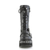 TRASHVILLE-250 Plateau Stiefel - Schwarz Matt von DemoniaCult – Ansicht 2
