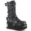 TRASHVILLE-250 Plateau Stiefel - Schwarz Matt von DemoniaCult