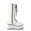 TRASHVILLE-502 Plateau Stiefel Weiss matt von DemoniaCult – Ansicht 5