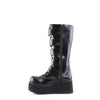 TRASHVILLE-518 Plateau Stiefel Schwarz Matt von DemoniaCult – Ansicht 3