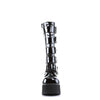TRASHVILLE-518 Plateau Stiefel Schwarz Lack von DemoniaCult – Ansicht 2