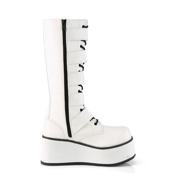 TRASHVILLE-518 Plateau Stiefel Weiß von DemoniaCult – Ansicht 5