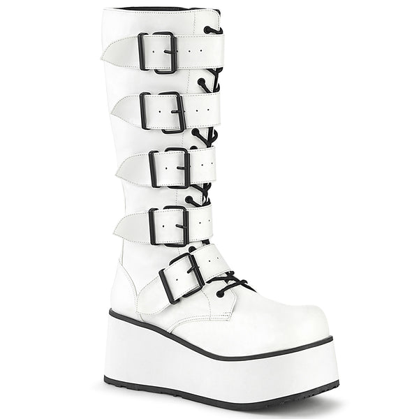 TRASHVILLE-518 Plateau Stiefel Weiß von DemoniaCult