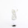 TREASURE-808FLA - Plateau High Heel Sandaletten - Transparent von Pleaser – Ansicht 2