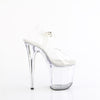 TREASURE-808FLA - Plateau High Heel Sandaletten - Transparent von Pleaser – Ansicht 5
