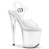 TREASURE-808FLA - Plateau High Heel Sandaletten - Transparent von Pleaser