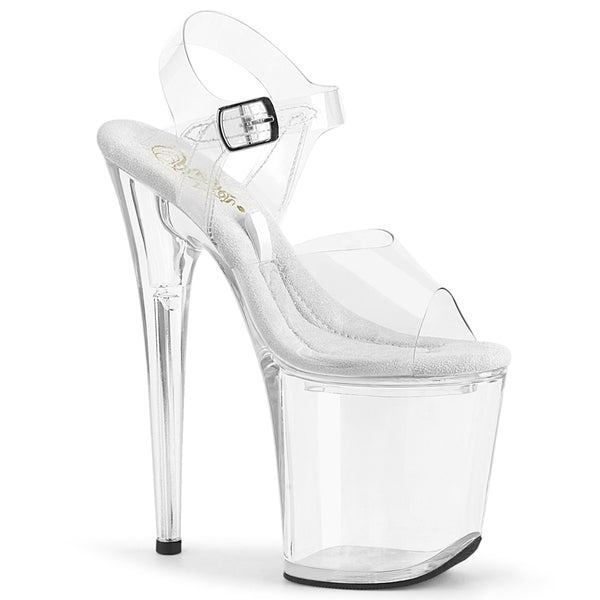 TREASURE-808FLA - Plateau High Heel Sandaletten - Transparent von Pleaser