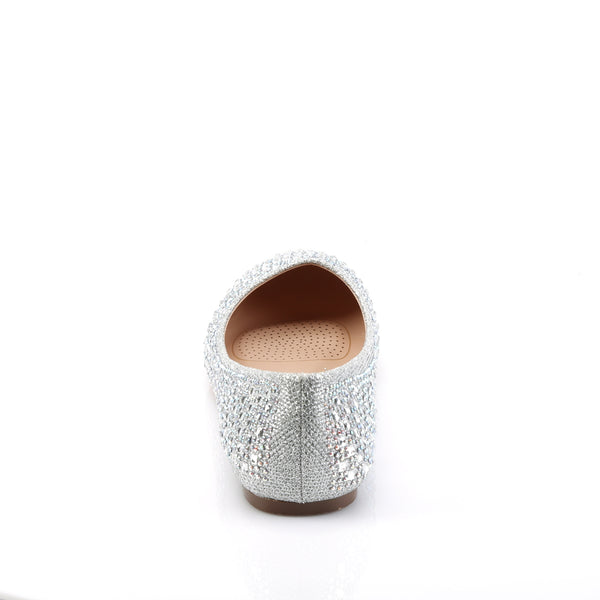 TREAT-06 Ballerina Schuhe Silber | Fabulicious SALE