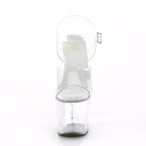 UNICORN-708RSH Plateau Sandaletten Transparent von Pleaser – Ansicht 2