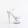 UNICORN-708TGRS - Plateau High Heel Sandaletten - Transparent mit Strass von Pleaser – Ansicht 5
