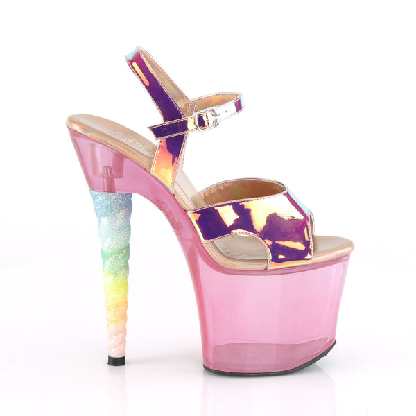 UNICORN-711T Plateau Sandaletten - Pink von Pleaser – Ansicht 5