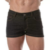 Herren Mini Shorts - Eng geschnitten, Stretch Denim, urbaner Look, Schwarz | TOF Paris