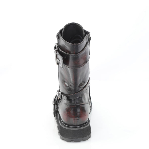 VALOR-220 Plateau Stiefel Schwarz X Matt von DemoniaCult – Ansicht 4