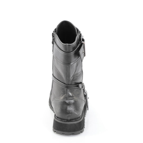 VALOR-220 Plateau Stiefel Grau Matt von DemoniaCult – Ansicht 4