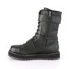 VALOR-220 Plateau Stiefel schwarz matt Schnürung Schnallen von DemoniaCult – Ansicht 3